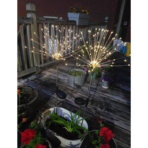 Garden Outdoor Decor Lights 120LED 2Pack, Solar Garden Lights for Yard
